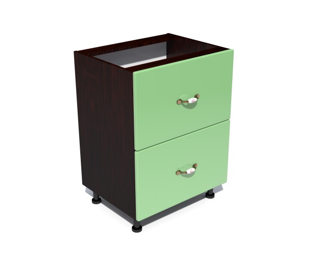 Corp inferior 60 cu 2 sertare metalice pentru greutate Zebra MDF fistic simplu Corp inferior 60 cu 2 sertare metalice pentru greutate Zebra MDF fistic simplu